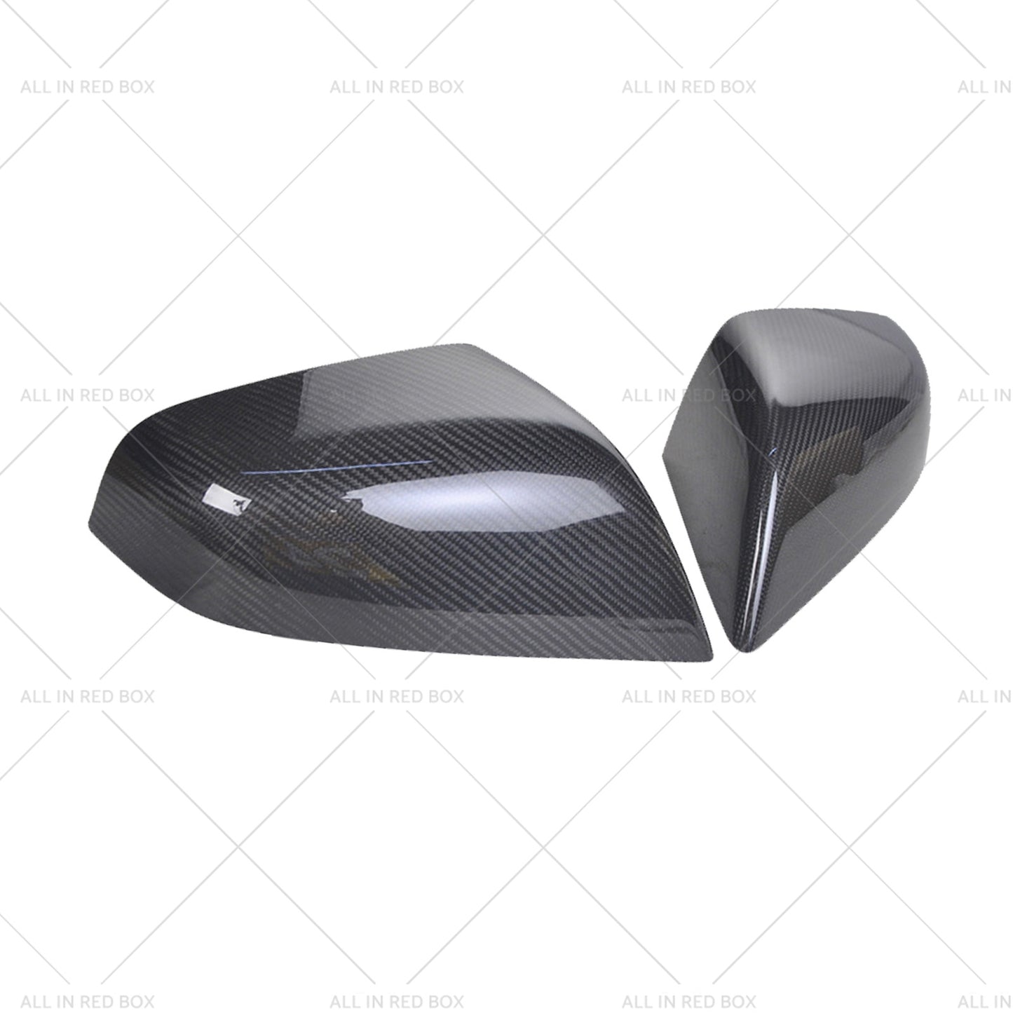 2x Real Carbon Fiber Wing Side Mirror Cover Trim Suitable For Tesla Model S