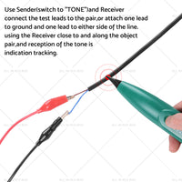 Cable Finder Tone Generator Probe Tracker Wire Network Telephone Tracer