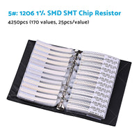 1x 0201/0402/0603/0805/1206 SMD/SMT Capacitor Chip Resistor Samples Book Kit