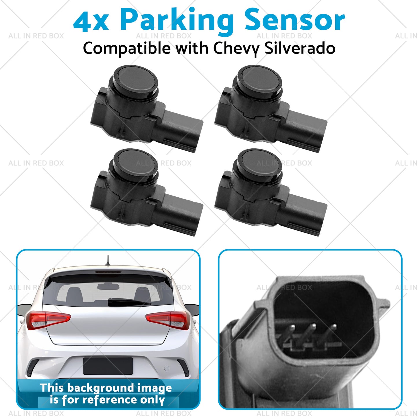 4x Parking Sensor Suitable for Cadillac Chevy Silverado 1500 2500 14-18 23428268