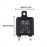 12V DC 200A Car Relay Heavy Duty Split Charge High Current 4Pin Starter Switch