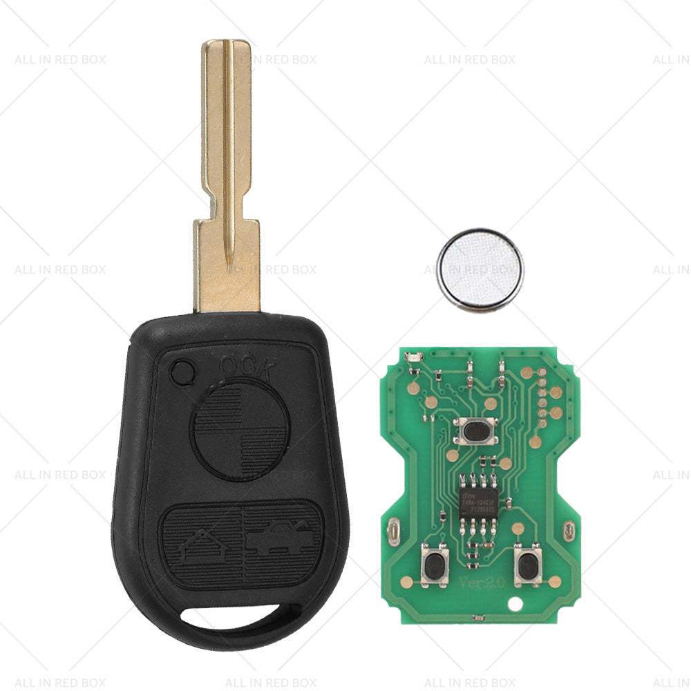 3 Button Complete Remote Key Suitable For BMW E31 E32 E34 E36 E38 E39 E46 Z3