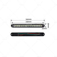 2x15 LED Tailer Stop Reverse Light Bar Suitable For Truck Boat Caravan Tail Lamp