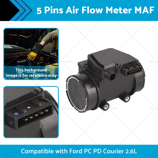 E5T50371 5 Pins Air Flow Meter MAF Suitable for Ford PC PD Courier 2.6L 91-99