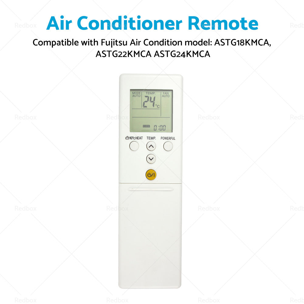 Air Con Remote Replacement Suitable for Fujitsu ASTG18KMCA ASTG22KMCA ASTG24KMCA