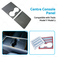 Carbon Fiber Style Center Control Panel Wrap Suitable for Tesla Model Y Model 3