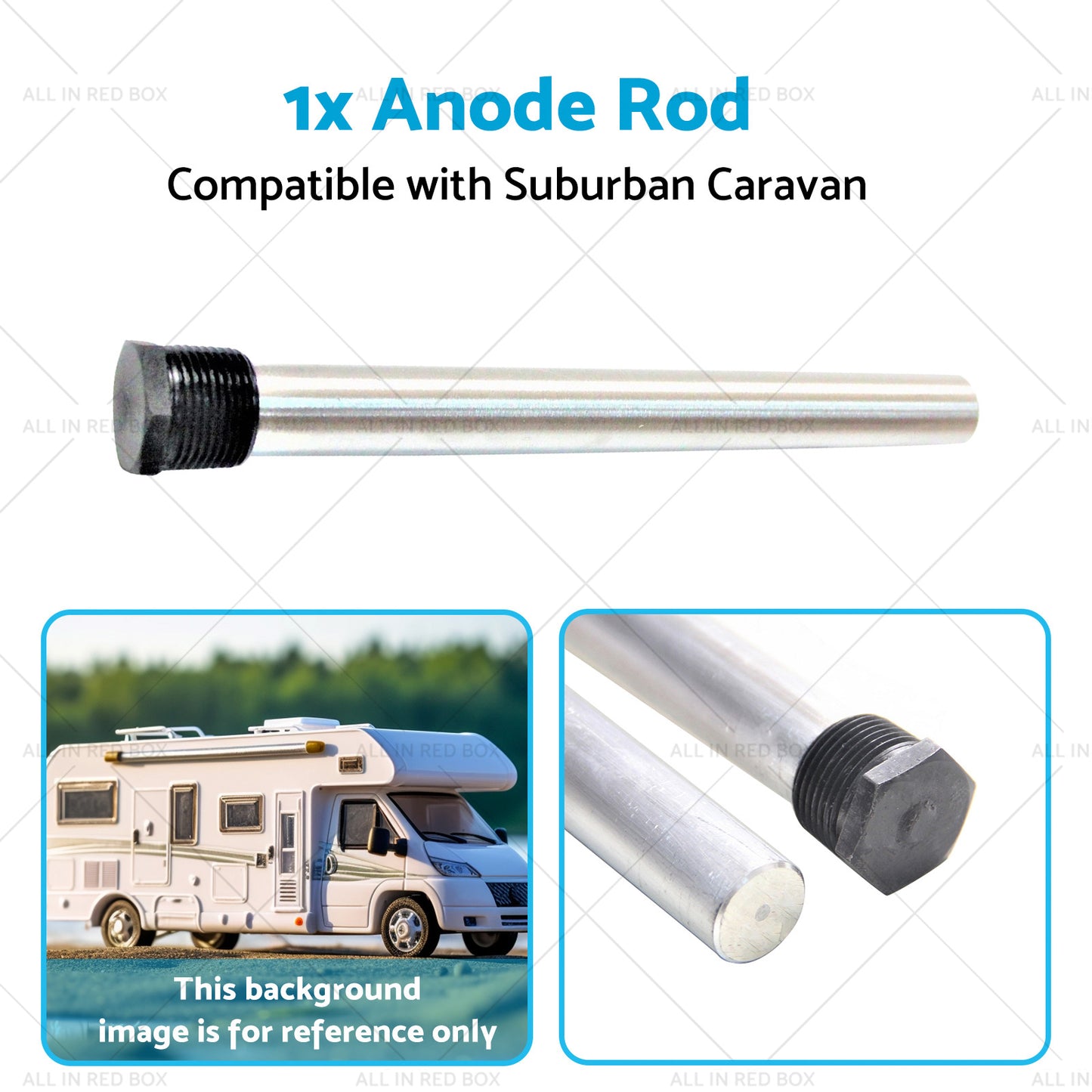 1x Anode Rod Suitable for Suburban Caravan Hot Water Service Anode SW6DA