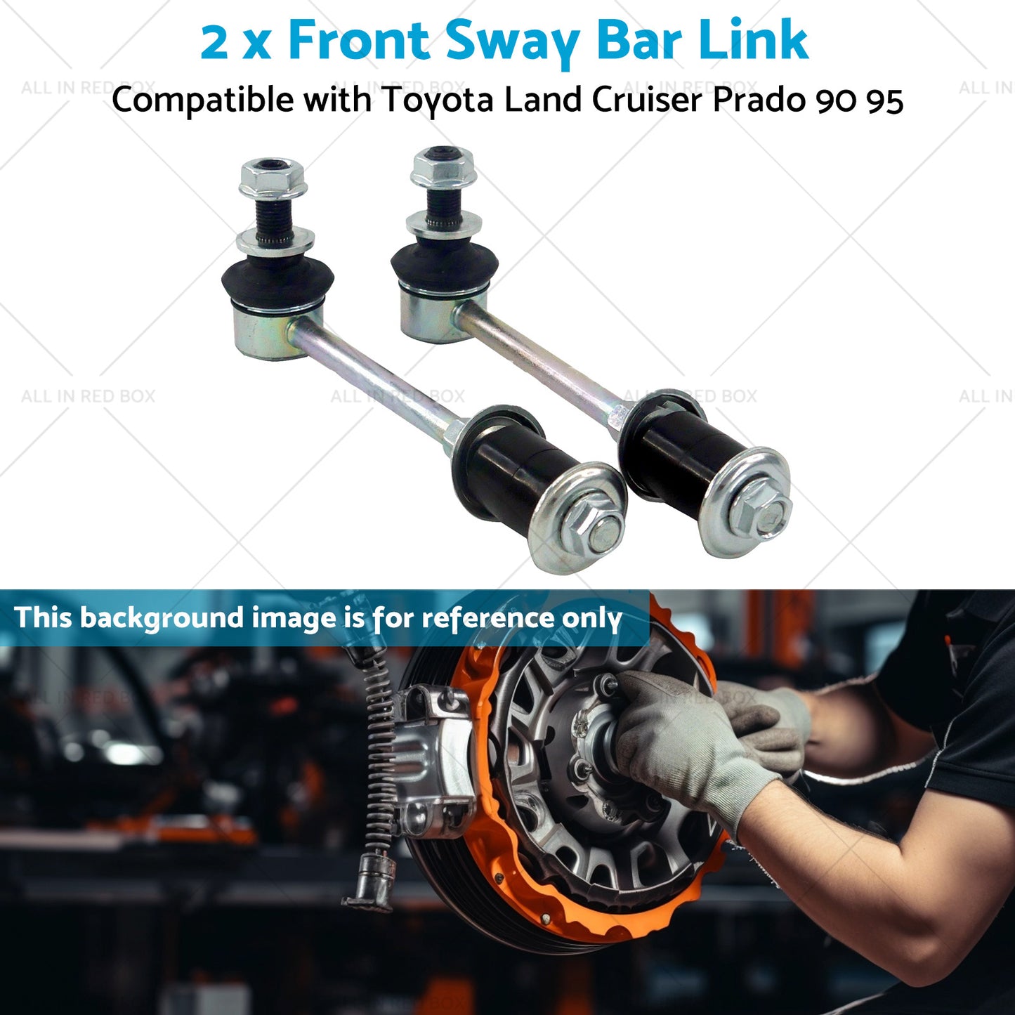 2PCS Front Sway Bar Link Kit Suitable For Toyota Land Cruiser Prado 90 95 96-02