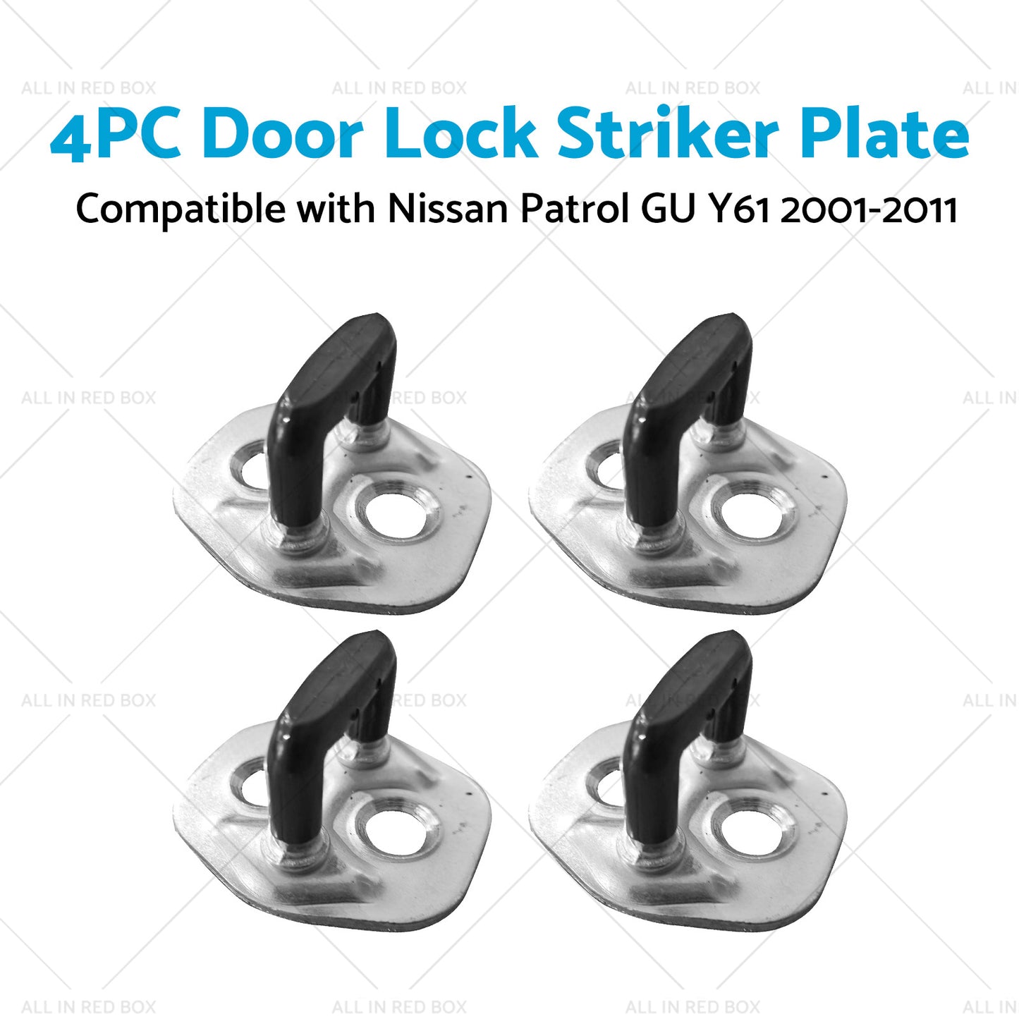 Set of 4 Door Lock Striker Plate Fit For Nissan Patrol GU Y61