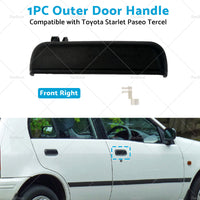 Black Front Right Outer Door Handle Suitable for Toyota Starlet EP91 1996-1999