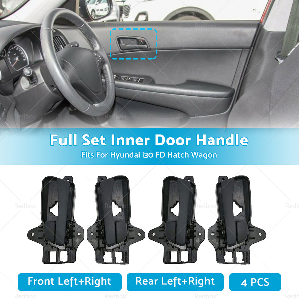 4X Front Rear Left Right Inner Door Handle For Hyundai i30 FD Hatch Wagon 07-12