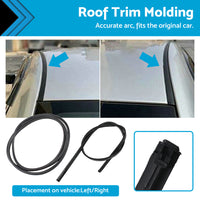 2x Roof Drip Moulding Left  and  Right Side Suitable For Toyota 07-11 Yaris Sedan