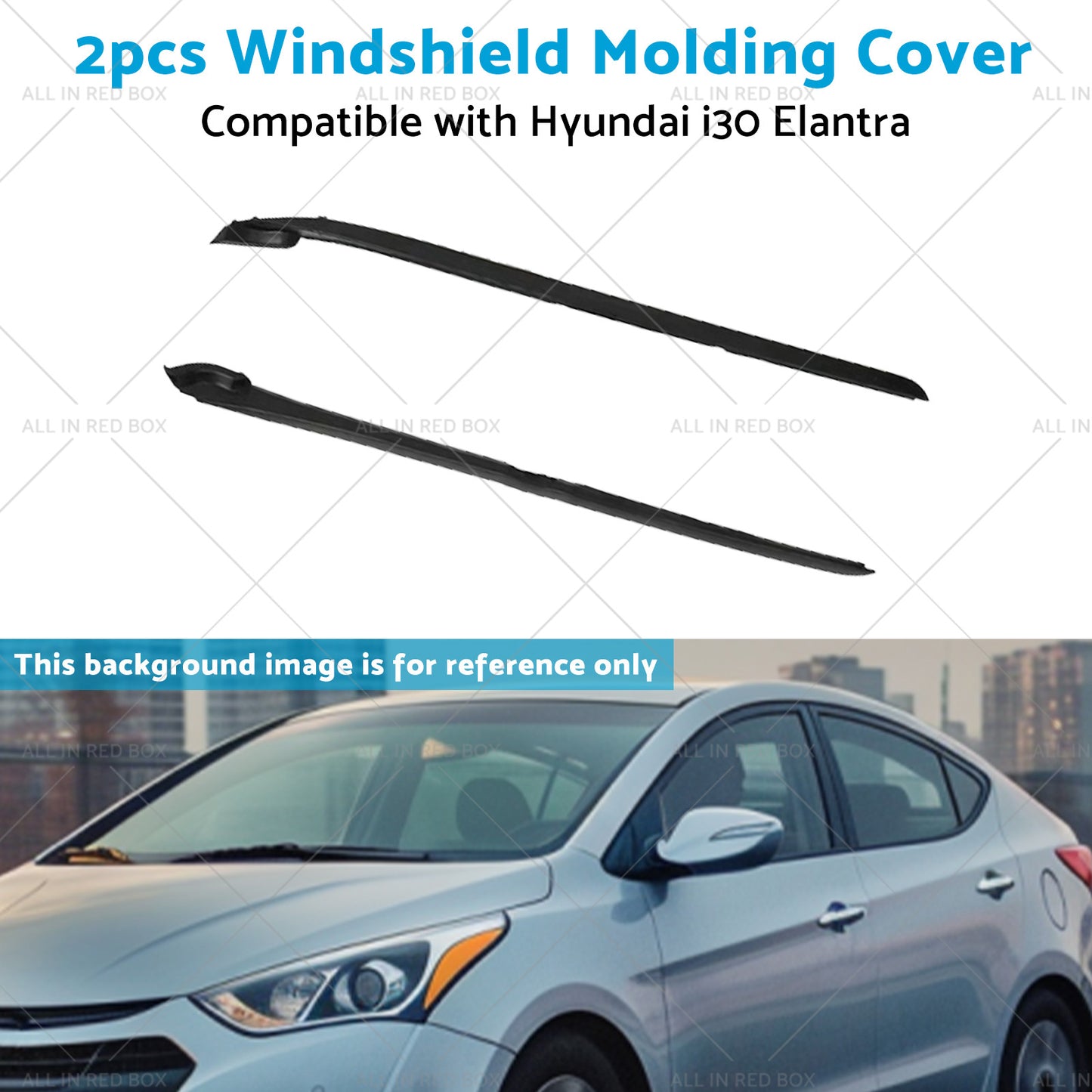 Front Windshield Molding Garnish Side Pillar Cover Suitable for Hyundai I30