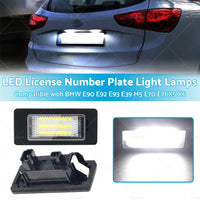 2x Suitable For BMW E90 E92 E93 E39 M5 E70 LED License Number Plate Light Lamps