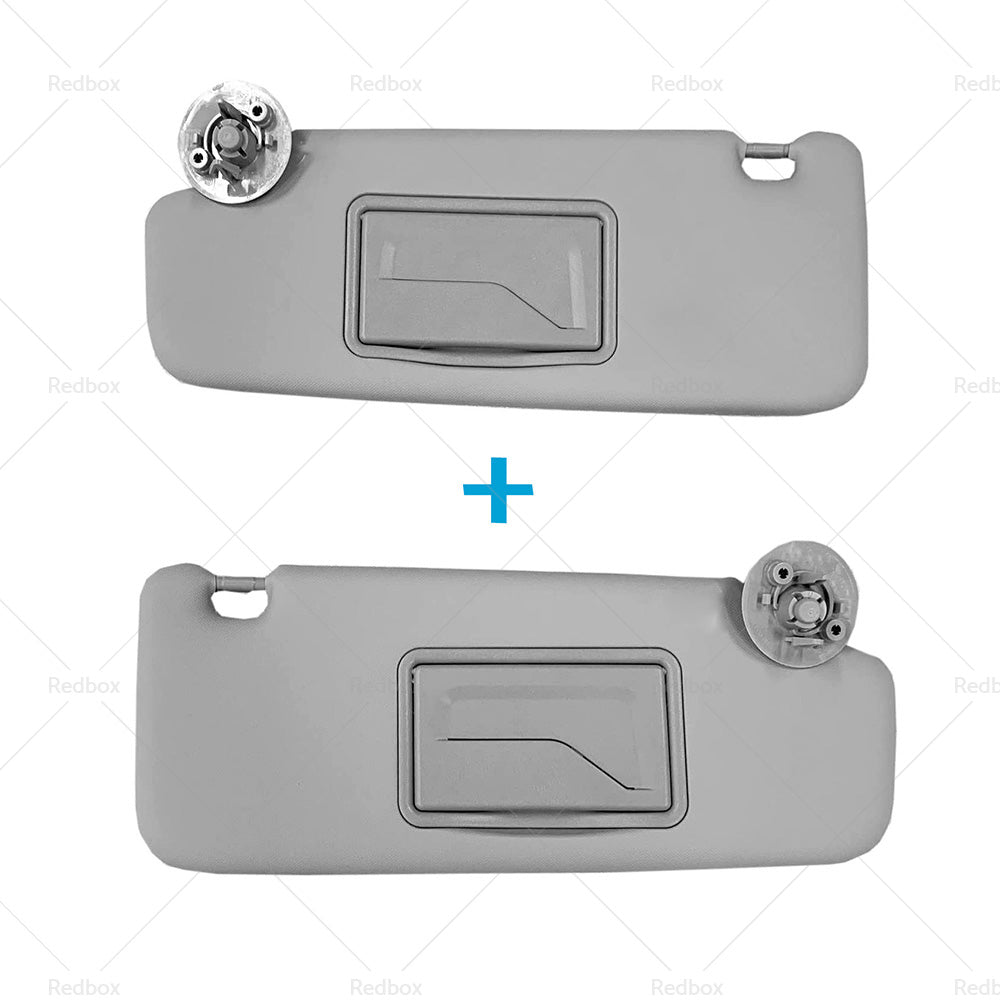 Pair Sun Visor Left Right Suitable For Holden Barina TM 2011-2018 Grey