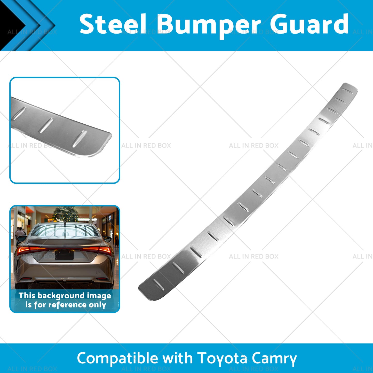 Steel Bumper Guard Trunk Sill Scuff Protector Cover Suitable for Toyota Camry