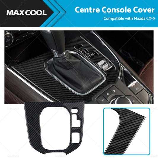 Carbon Fibre Centre Console Gear Shift Cover Frame Suitable for Mazda CX-9 16-22