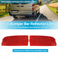 LH RH Rear Bumper Bar Reflector Lamp Suitable For Mercedes Benz Sprinter 06-18