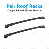 Pair Balck Roof Racks Cross Bars Suitable For Subaru Forester 2008-2021