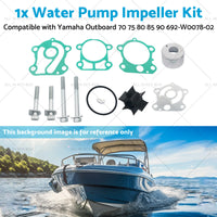 Water Pump Impeller Kit Suitable for Yamaha Outboard 70 75 80 85 90 692-W0078-02