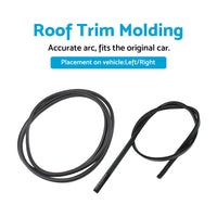 2x Roof Drip Moulding Left  and  Right Side Suitable For Toyota 07-11 Yaris Sedan