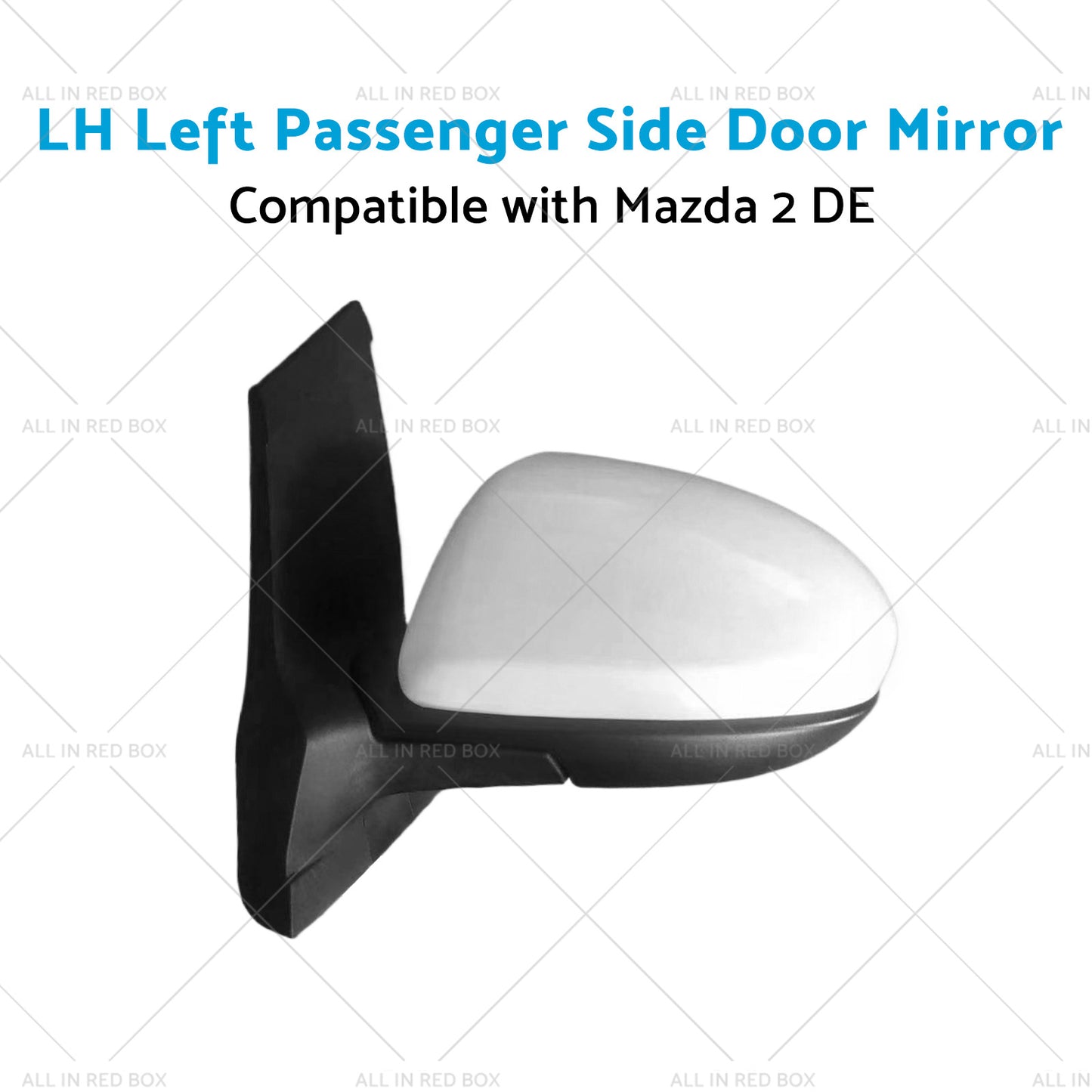 LH Left Passenger Side Door Mirror Suitable for 3 Wires Mazda 2 DE 06 or 07-14