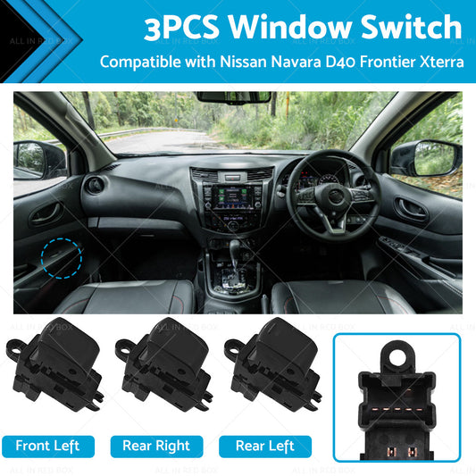 Suitable for Nissan Navara D40 Frontier Xterra VQ40 3PCS Electric Window Switch