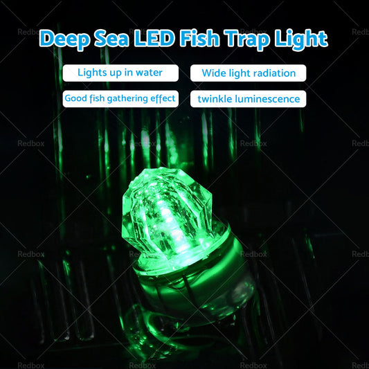 LED Flash Fishing Light Deep Drop Underwater Squid Strobe Bait Lure Lights Lamp