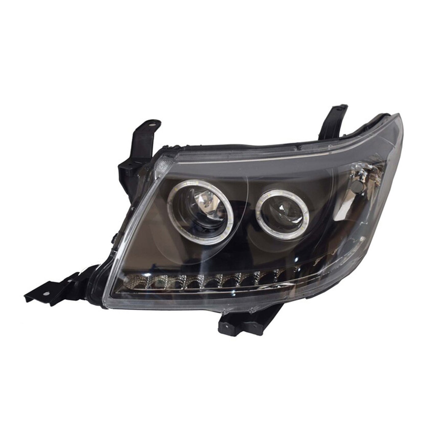 {{ Right Black LED Headlight HALO Projector Suitable for Toyota HILUX 2011-2014 }} - Buy Car Parts Online at {{ Kaka Auto Parts }}.