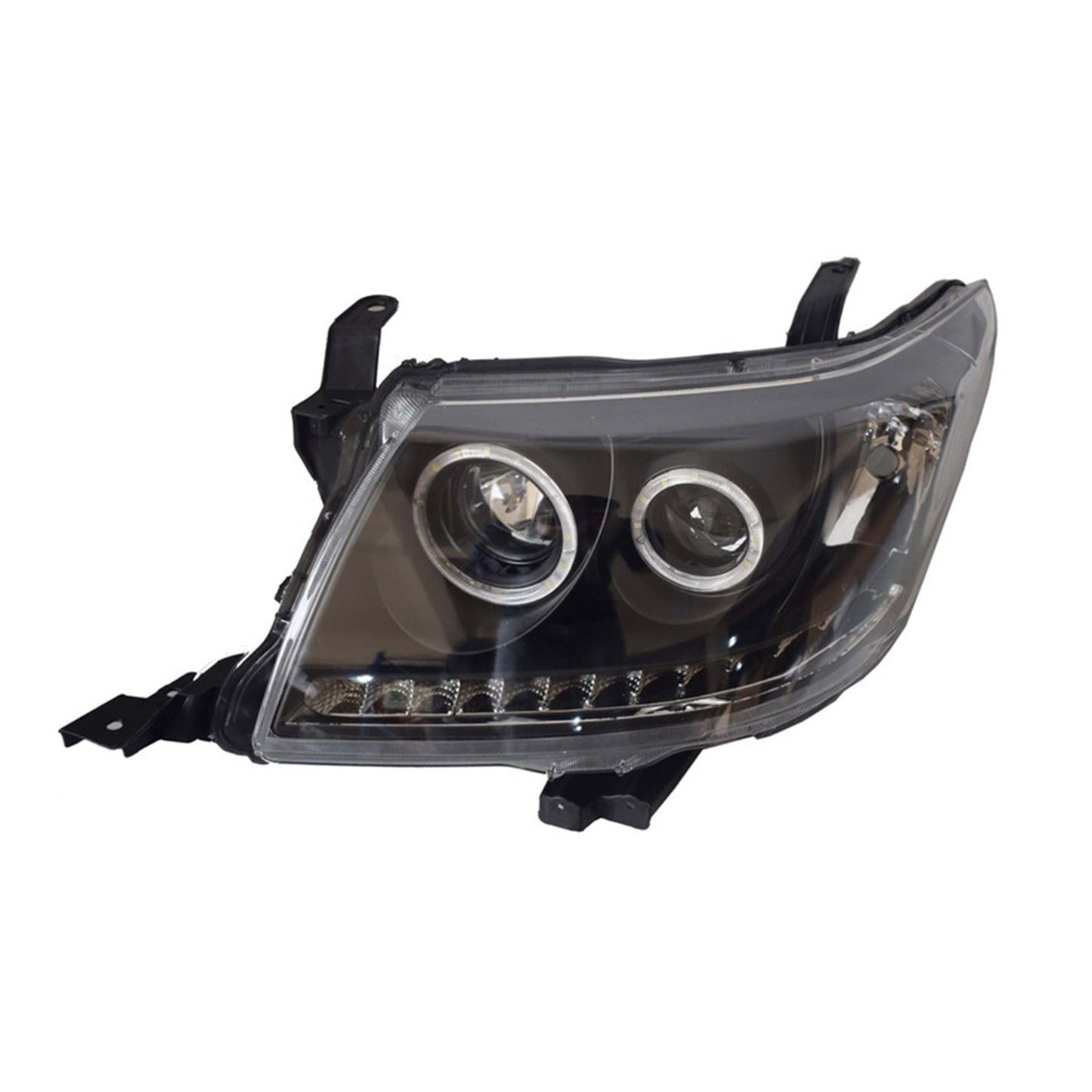 {{ Right Black LED Headlight HALO Projector Suitable for Toyota HILUX 2011-2014 }} - Buy Car Parts Online at {{ Kaka Auto Parts }}.
