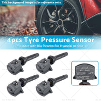 4X Suitable for Kia Sorento Hyundai i30 TPMS Tyre Pressure Sensors 52940-L1100