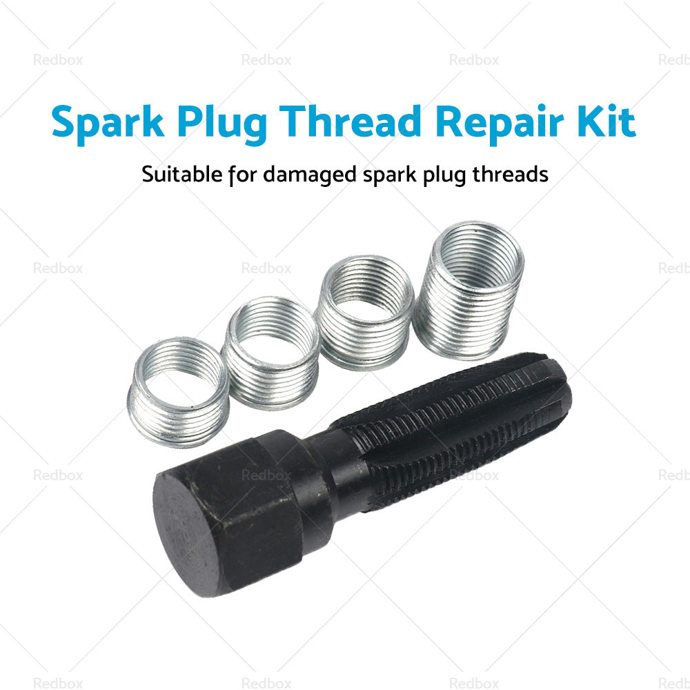 4 Inserts Helicoil Thread Reamer Tap Repair  and  14MM Spark Plug Repair Kit