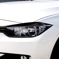 Carbon Fiber Eyelids Eyebrow Headlight Retrofit Accessories for BMW F30 3 Series