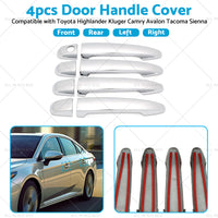 4PCS Door Handle Cover Suitable For Toyota Highlander Kluger Camry Avalon Tacoma