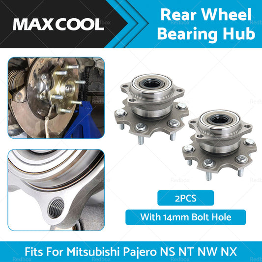 2x Rear Wheel Bearing Hub Fit For Mitsubishi Pajero NS NT NW NX 14mm Bolt Hole