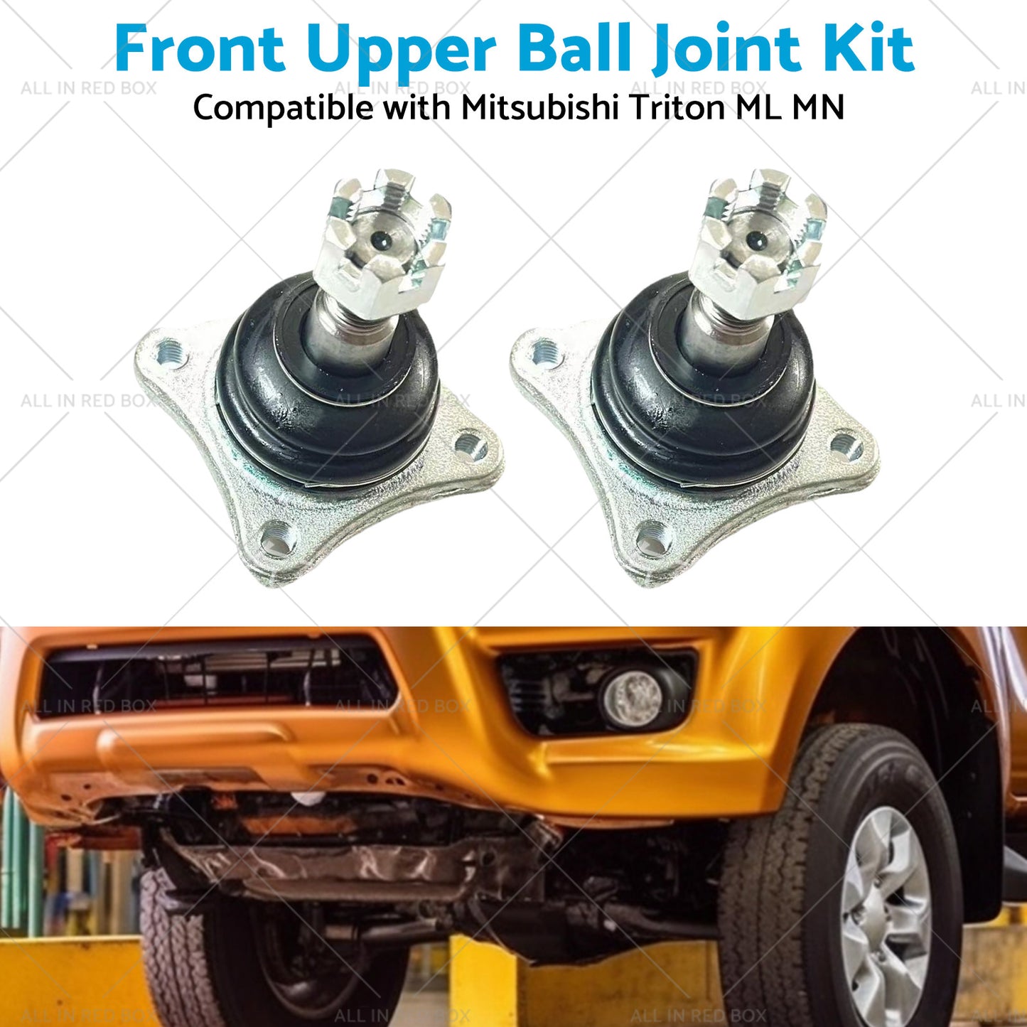 2PCS Front Upper Ball Joint Kit Suitable for Mitsubishi Triton ML MN UTE 4WD RWD