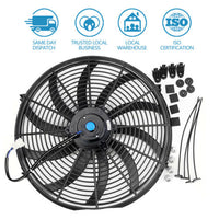 12V 120W Universal 16 Inch Electric Radiator Cooling Thermo Fan + Mounting kits