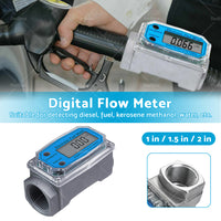 1/1.5/2 inch Turbine Digital Diesel Water Fuel Flow Meter Oval Gear Flow Gauge