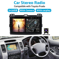 32GB Android 11 Carplay Radio Stereo GPS Navi DSP Suitable For Toyota Prado 120