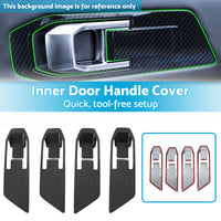 {{ Carbon Fiber Inner Door Handle Cover Suitable For Mitsubishi Triton L200 23-25 }} - Buy Car Parts Online at {{ Kaka Auto Parts }}.