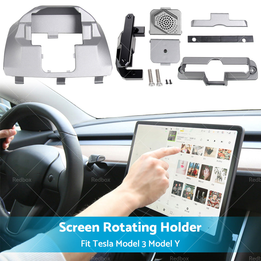 Fit Tesla Model 3 Model Y Screen Rotating Holder Navigation Vehicle Swivel Mount