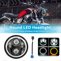 Suitable For Harley Davidson Street XG500 Softails Dyna LED Motorcycle Headlight