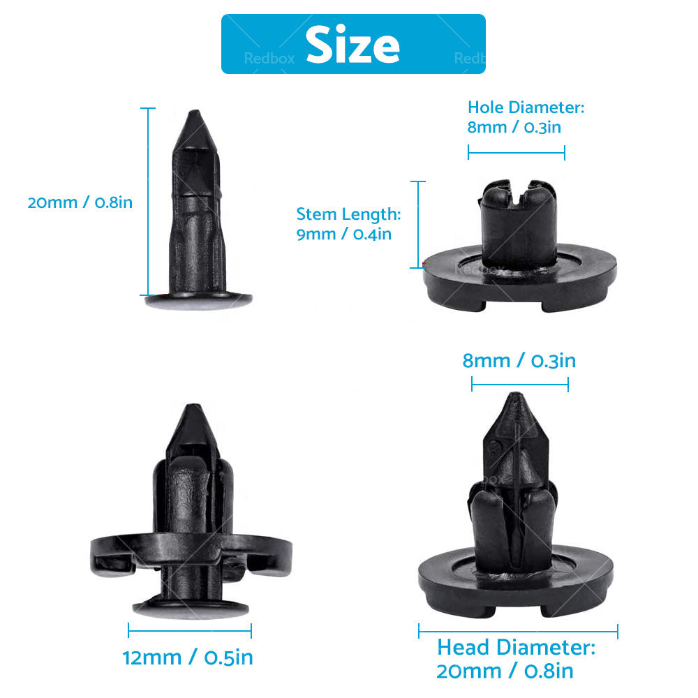 {{ 8mm Clips Fits For Nissan GU Patrol Inner Guard Liner Grille Retainer Fastener }} - Buy Car Parts Online at {{ Kaka Auto Parts }}.