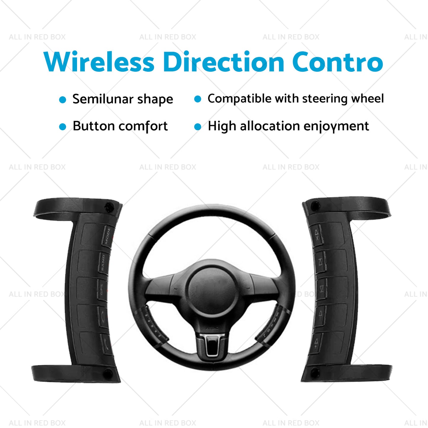 LED Wireless Blue-tooth Auto Car Steering Wheel Button Controller For Stereo