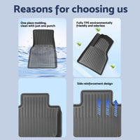 Floor Boot Frunk Mat Set 3D All-Weather Suitable For Model Y 2025-On Juniper RHD