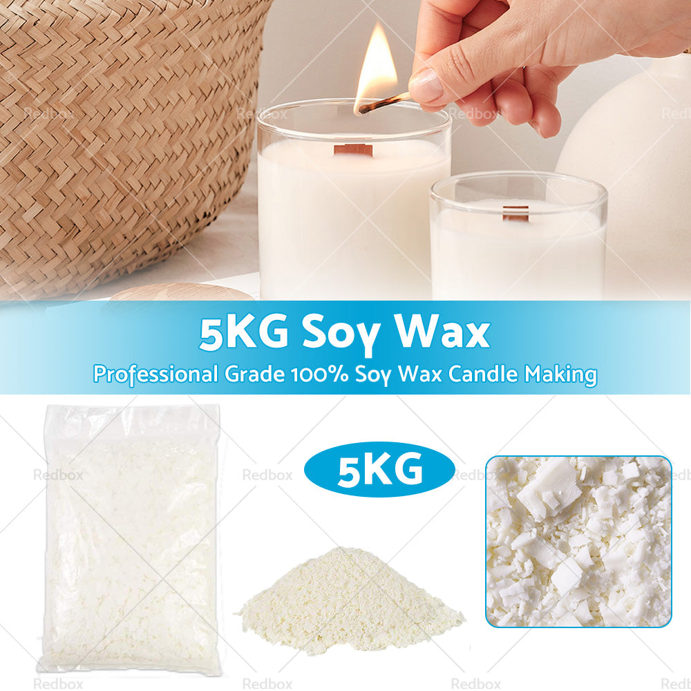 5KG Bulk 100 percent  Pure Soy Wax Natural Kosher Candle Making Supplies Crafts AU
