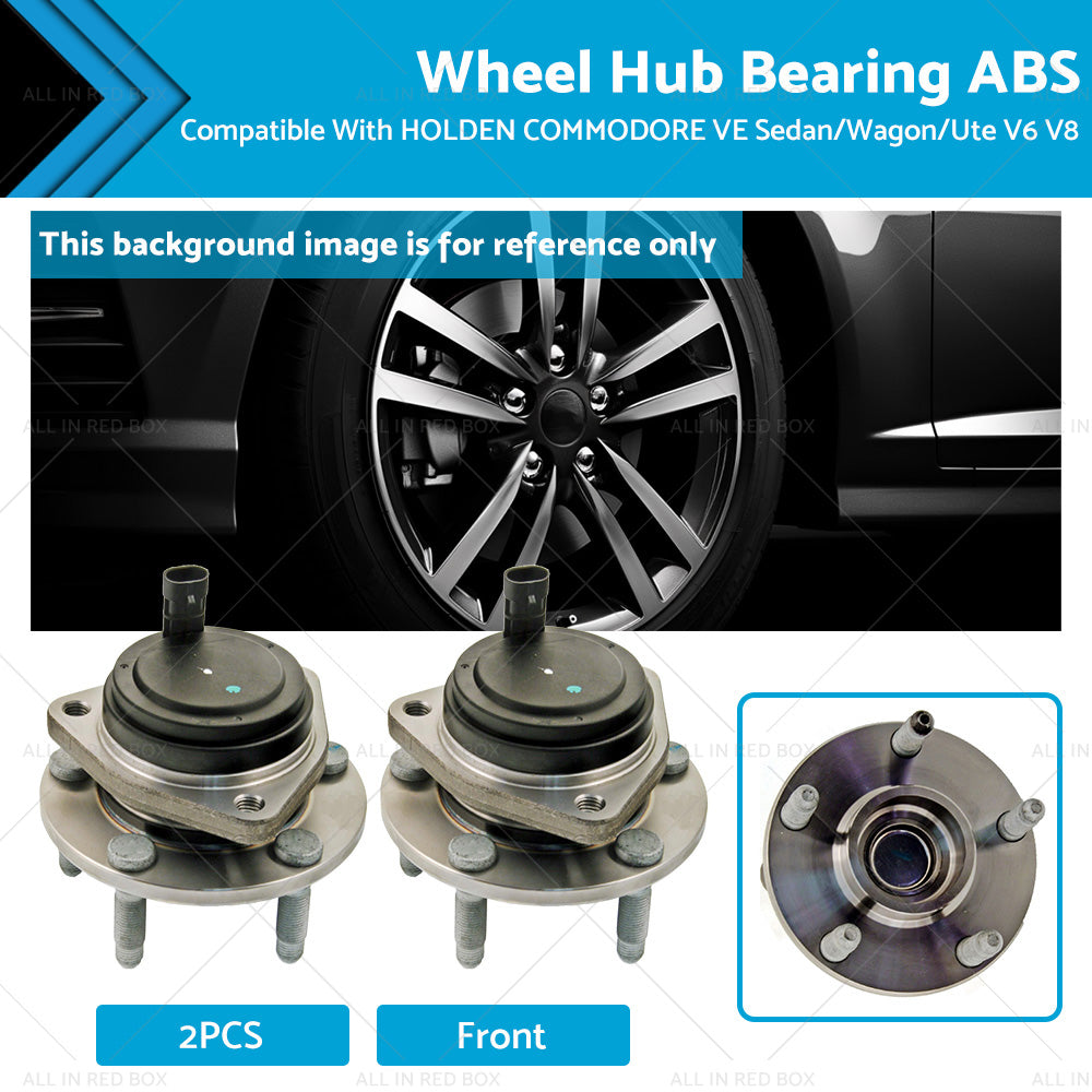 2PCS Front Wheel Hubs Bearing ABS Suitable For Holden Commodore VE V6 V8