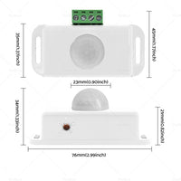 8m Body Infrared PIR Motion Sensor Switch For LED Light Strip Automatic 12V 24V