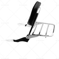 Backrest Sissy Bar Luggage Rack Suitable for Yamaha V-Star 650 Custom XVS650