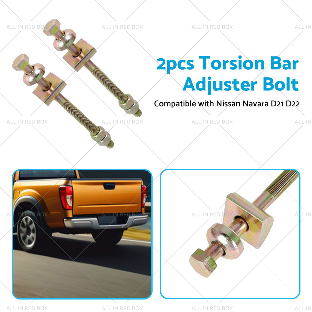 2PCS Torsion Bar Adjuster Bolt Suitable For Nissan Navara D21 D22 4WD RWD PLD